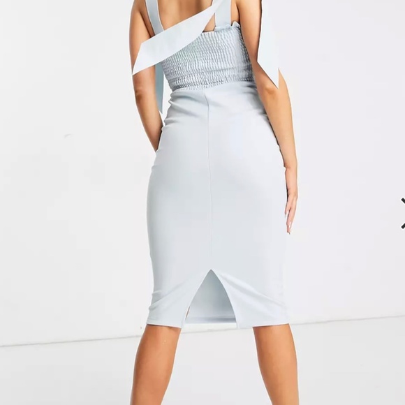 ASOS DESIGN blue midi dress - Picture 3 of 8